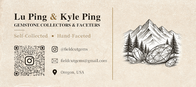 Field Cut Gems contact card for Lu Ping and Kyle Ping